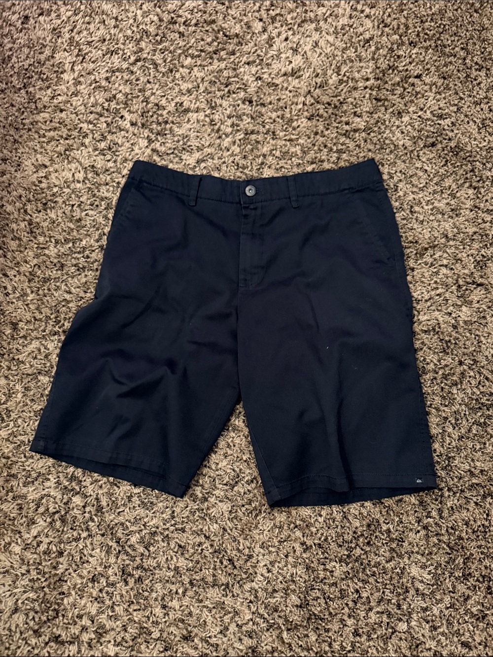 Quiksilver Men's Navy Flat Front Shorts